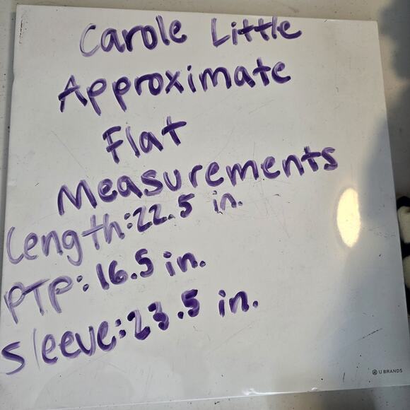 Carole Little Blue 100% Italian Merino Wool Ruffle Preppy Cardigan Size Medium - Picture 8 of 8